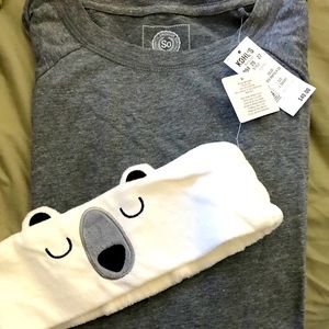 Long sleeve brand new cotton SO shirt/head band